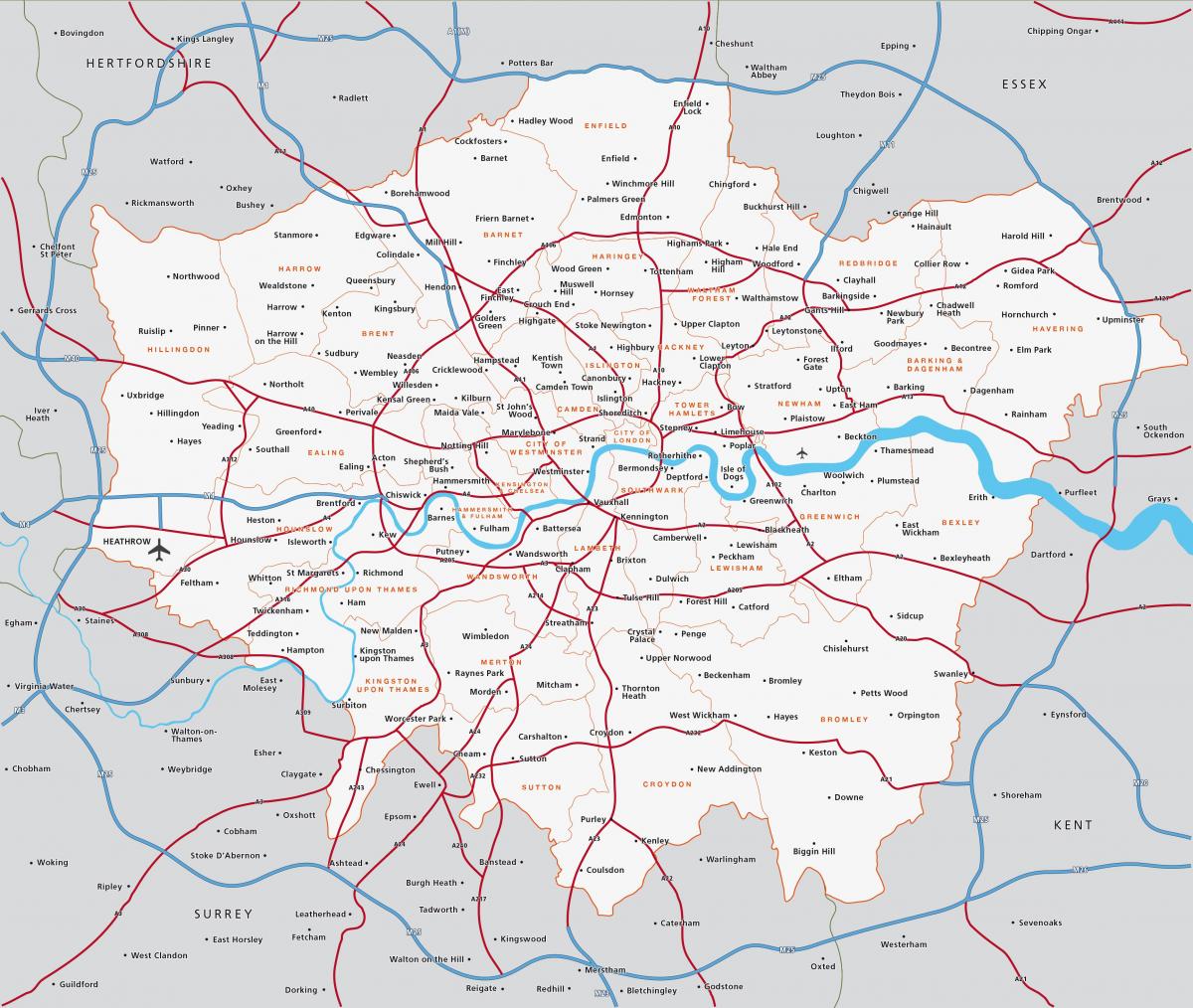 Coverage Areas Map